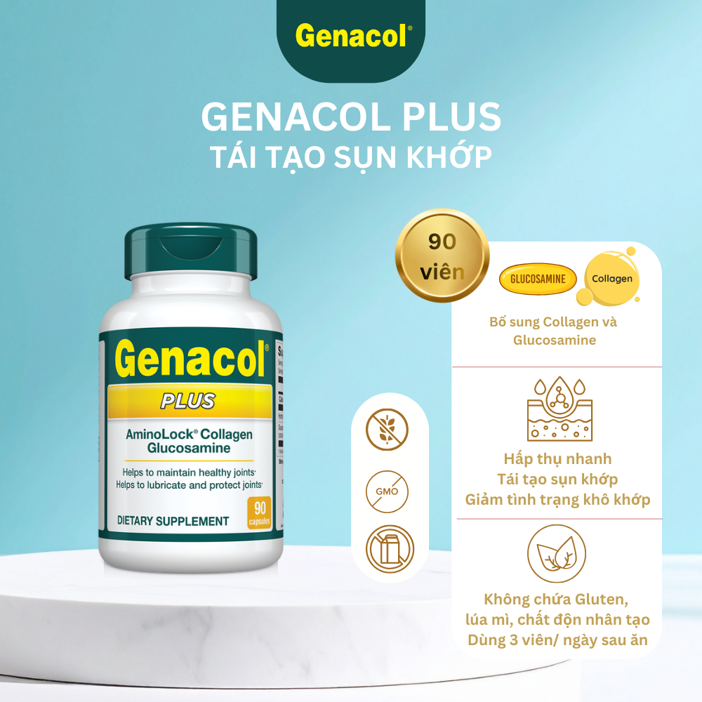 Viên uống Khớp Plus L/90v Genacol Plus Collagen Glucosamine