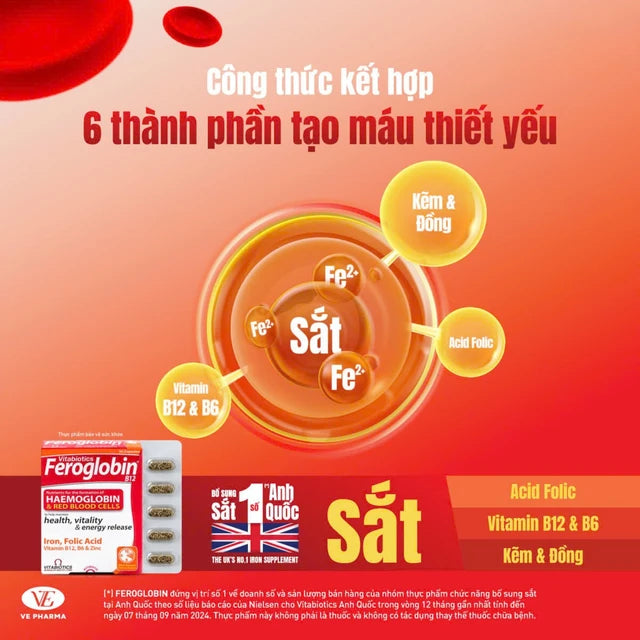 Viên uống Sắt Feroglobin B12